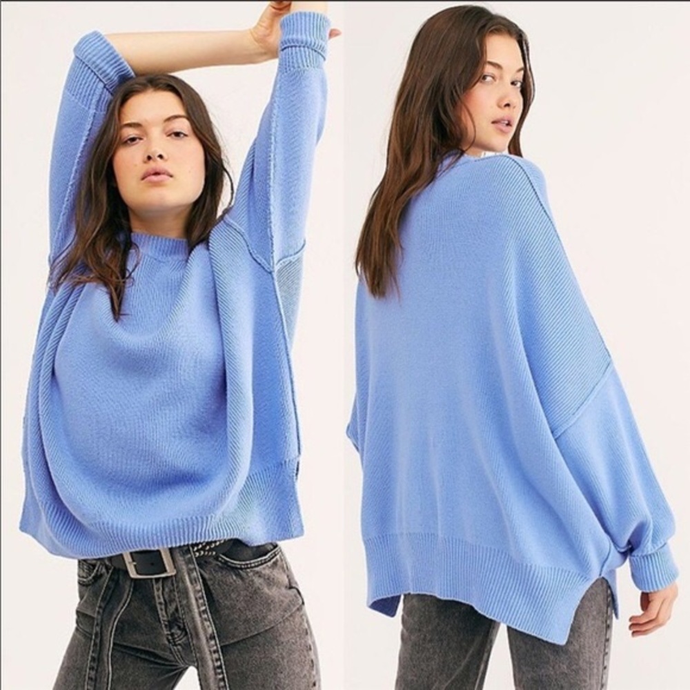 Free People Blue Easy Street Tunic Size XS